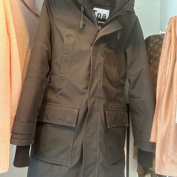 BANCROFT Black Parka with Faux Fur Hood - Picture 7 of 13